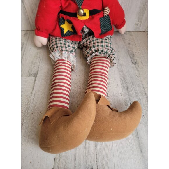 Large vintage elf weighted doll Bell home decor plush xmas - Picture 2 of 8